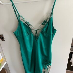 Honey Birdette Green Lace Chemise